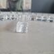 12 faceted glass knife rests