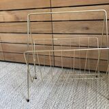 Gold metal magazine rack