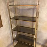 Brass and glass shelf