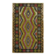 Turkish Handmade Vintage Anatolian Kilim 190 cm x 292 cm