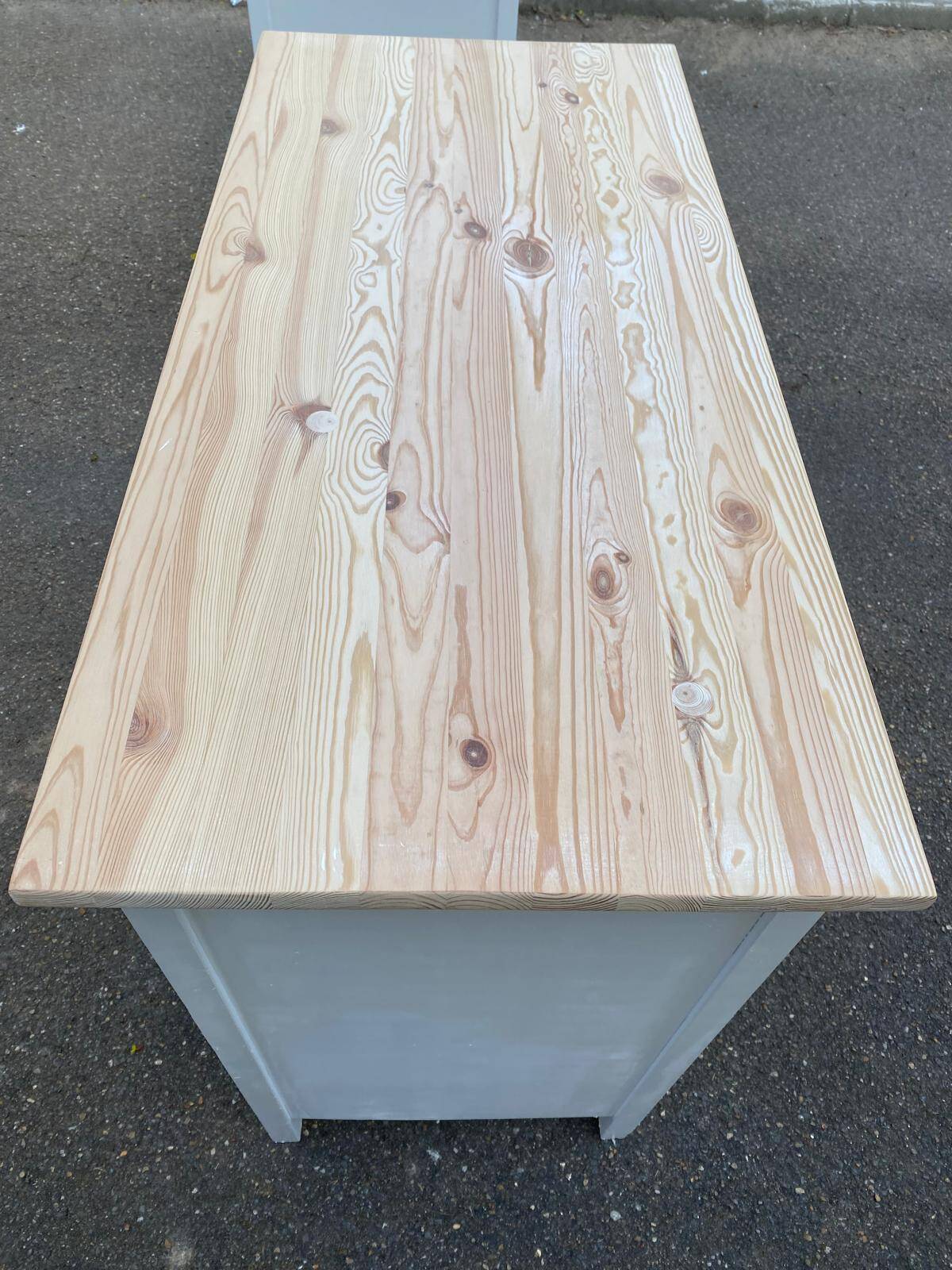 Pair of white Scandinavian chests of drawers in solid wood