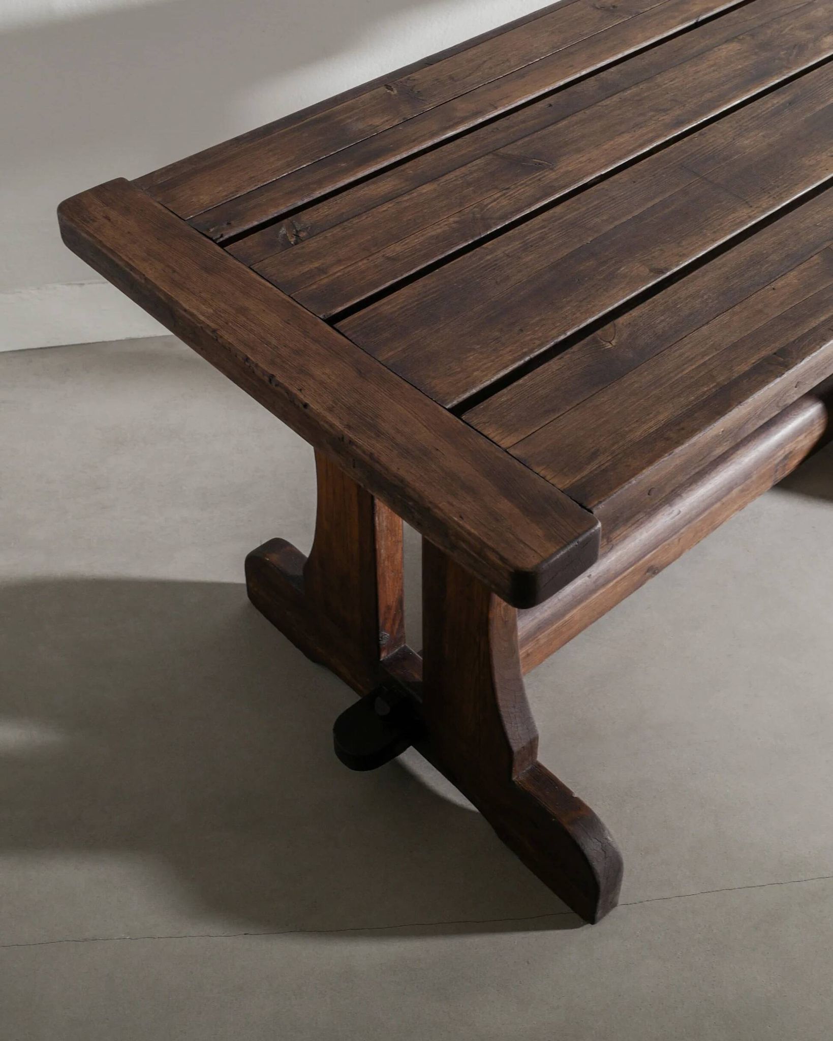 Swedish Wooden "Berga" Dark Pine Table by David Rosén, 1930s