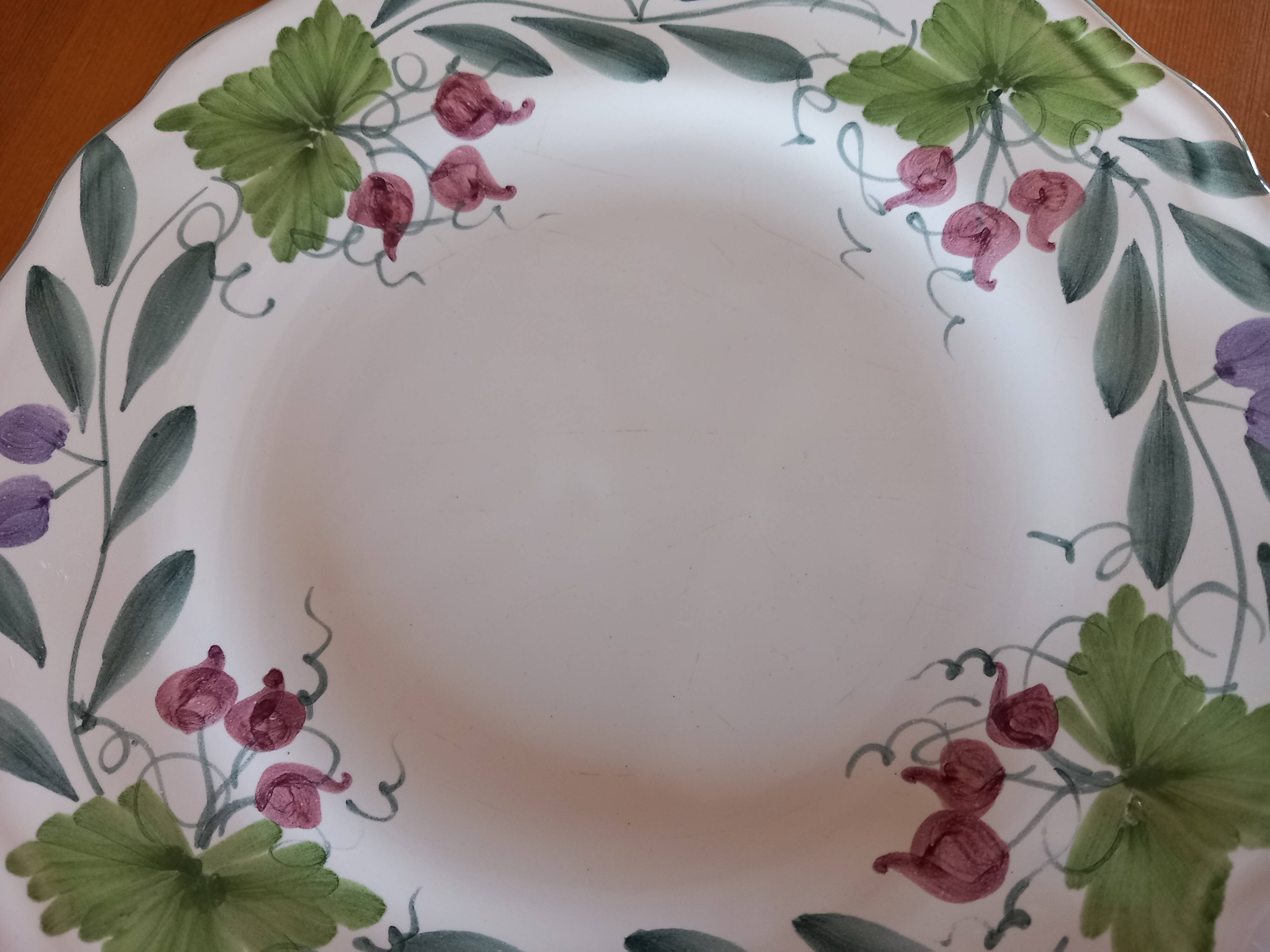 4 salad plates, dessert Fortebraccio Italy