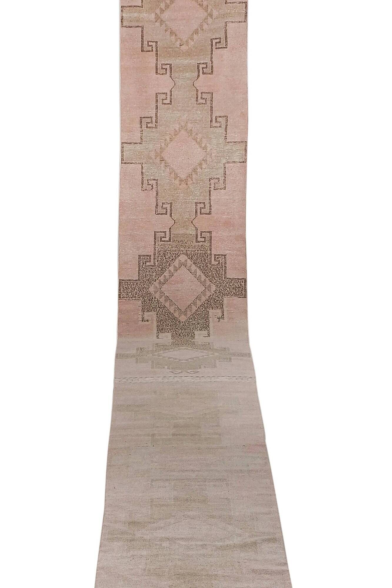 Tapis de couloir turc vintage