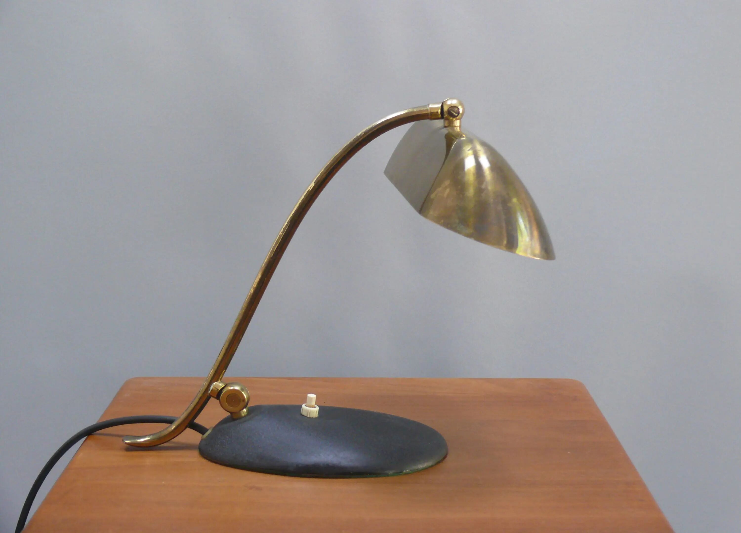 Vintage piano lamp, brass, 1960s, JBS