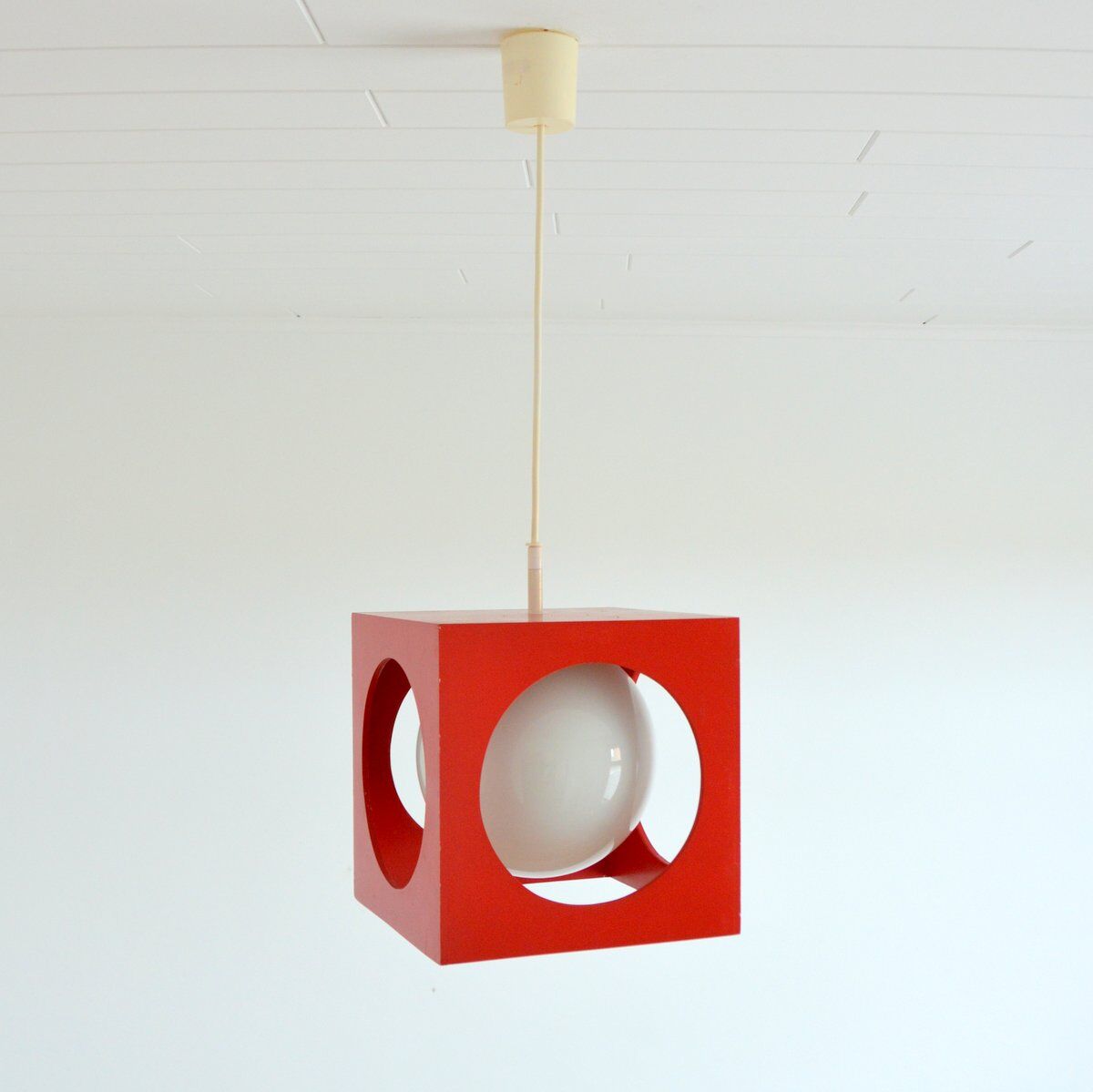 Suspension space age Gloss Leuchten vintage 1970s