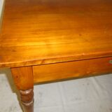 Massive cherry side table