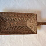 flat cut measure grain rice carved wood Egypt Africa Asia