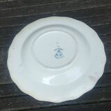 flat iron earthenware plate from the Moustiers faience factory signed Léon Graves