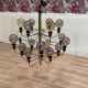 Large vintage metal design pendant light.