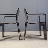 Set of 6 Vintage Strip Dining Chairs by Gijs Bakker for Castelijn, 1970s