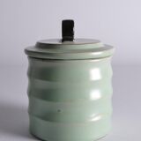 Art Deco Celadon Glazed Lidded Jar by Einar Luterkort for Upsala‑Ekeby, 1930s