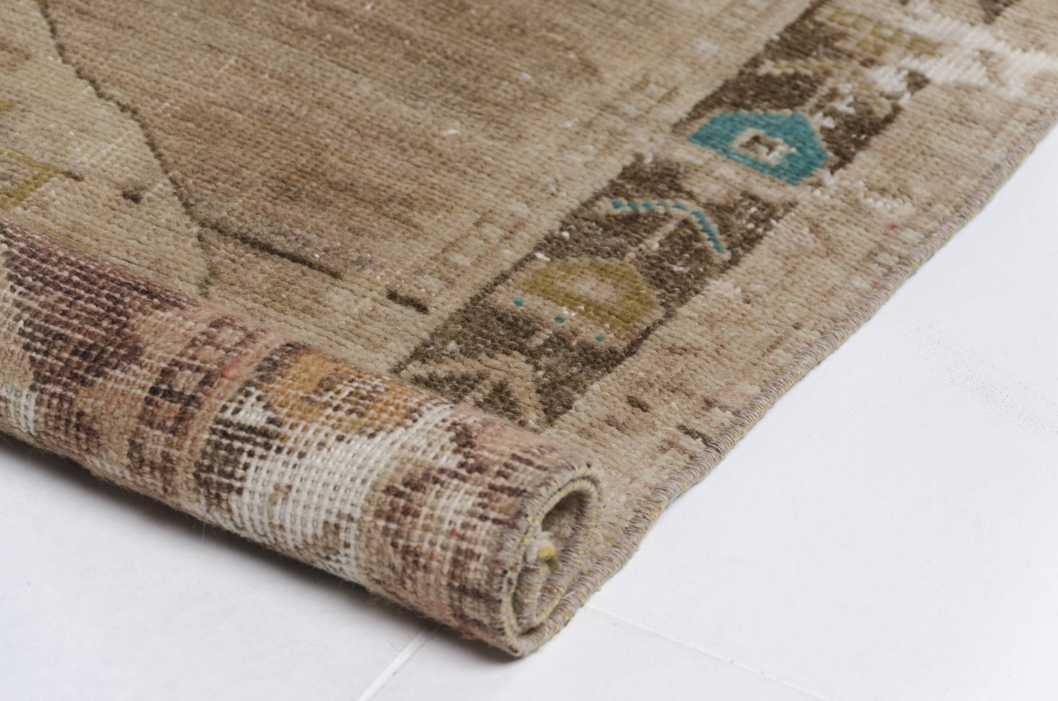 Oushak Brown Handmade Carpet