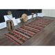 1970s Turkish Oushak Handmade  Red Brown Kilim Runner Rug 108x350