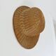 Chapeau, casque colonial, en rotin, osier, décoration murale, 1960 - 1970