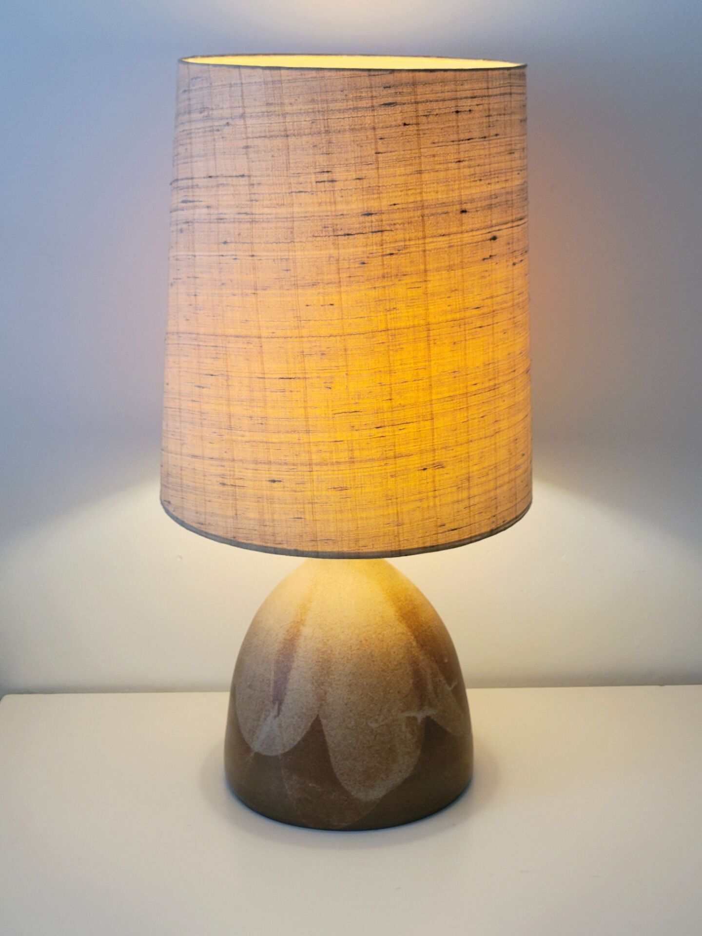 Large ceramic table lamp by Krosselbach, Germany