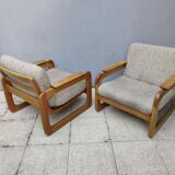 pair of armchairs Scandinavian style sled years 60/70