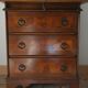 20th-century walnut slant-front secretary