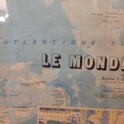 Globe map / Planisphere "Le Monde Politique", National Geographic Institute, 20th century – Fran