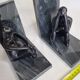Pair of bookends the thinker and the seated lady, 15 cm