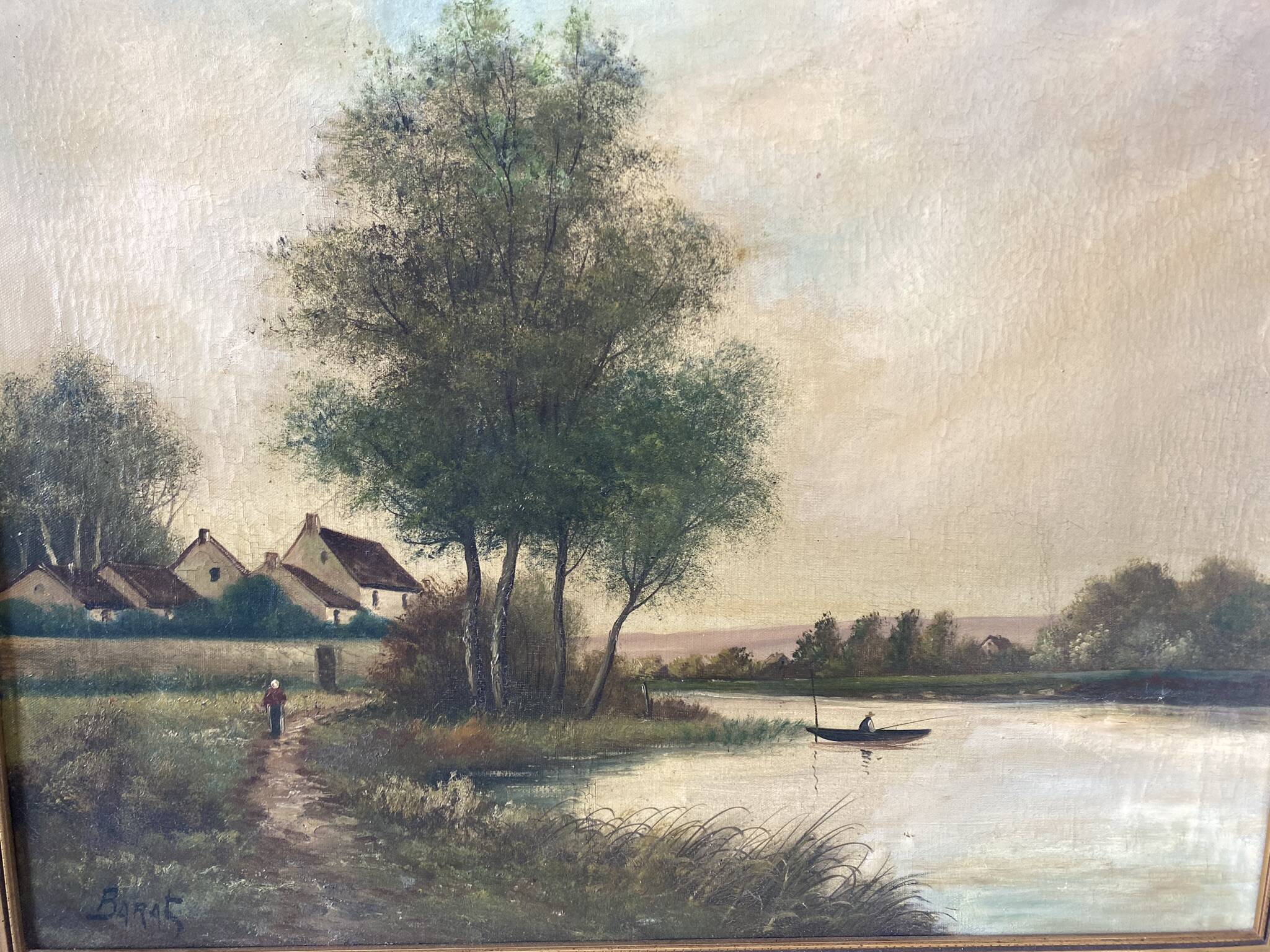 Fishing landscape early 20th century