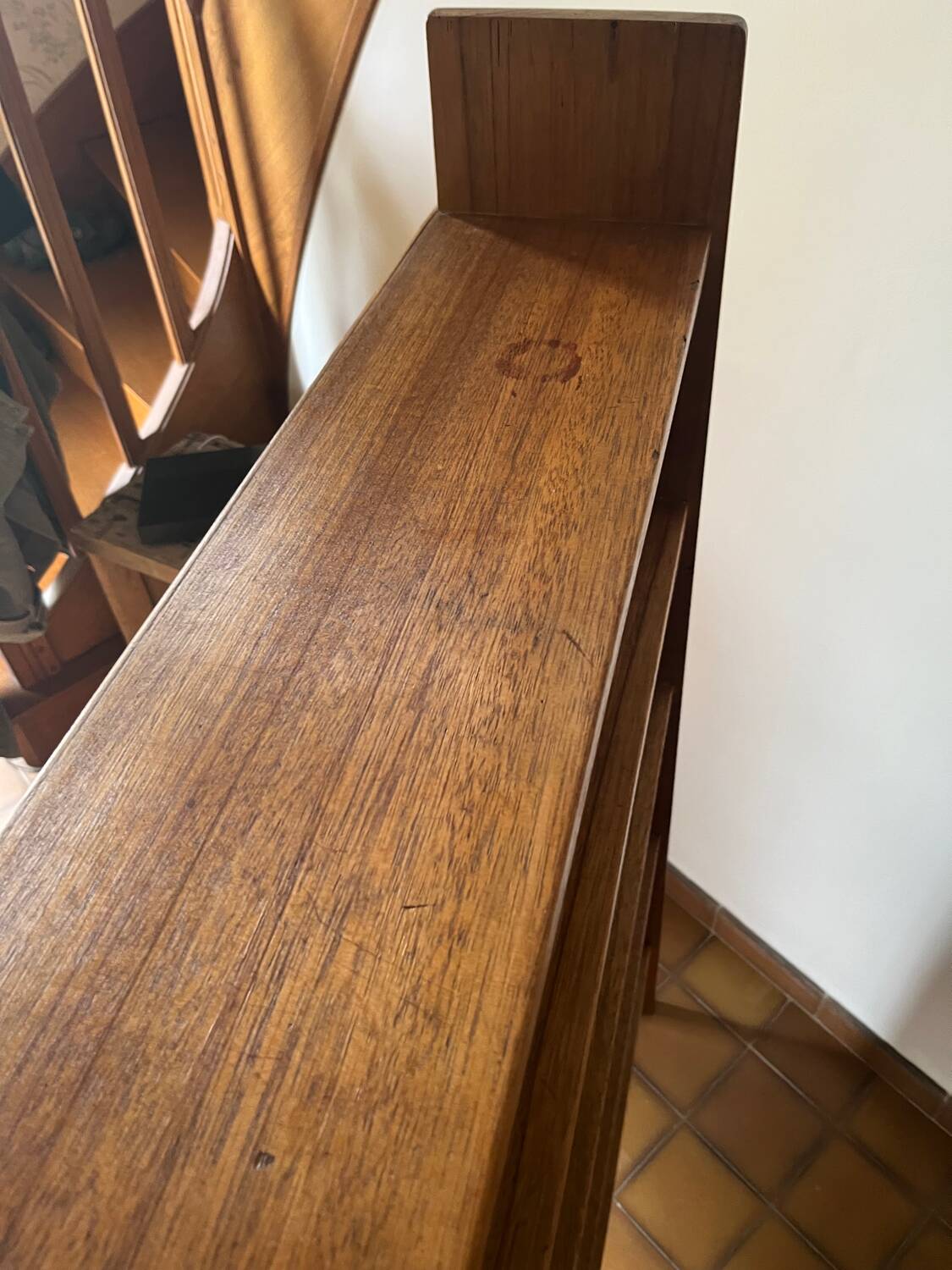 Shelf, solid wood bookcase, 1960s