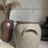 Glazed stoneware pot