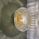 Vintage glass globe wall or ceiling light
