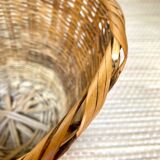 Wicker basket planter
