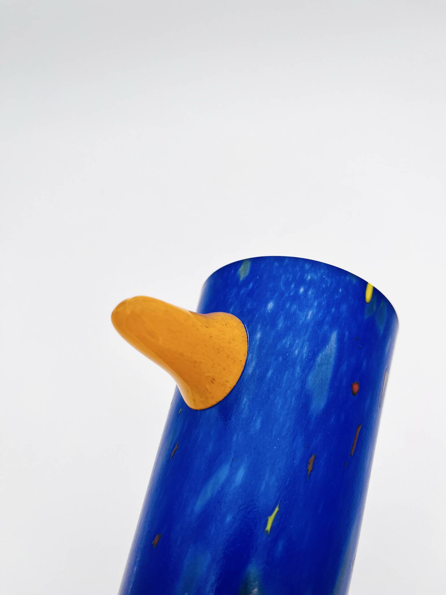 Vase Sculpture Otmar Alt Rosenthal Studio Line Glass Cobalt Signed 16cm