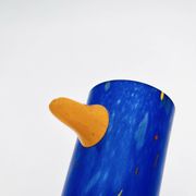 Vase Sculpture Otmar Alt Rosenthal Studio Line Glass Cobalt Signed 16cm