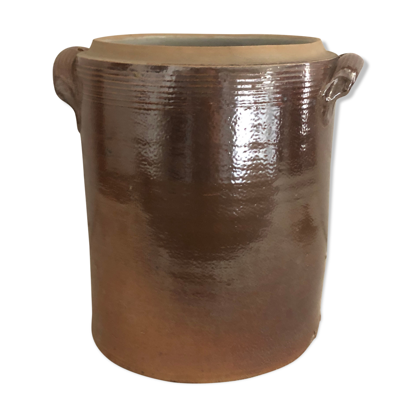 Vernified sandstone pot, country kitchen