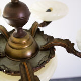 Antique center bowl chandelier