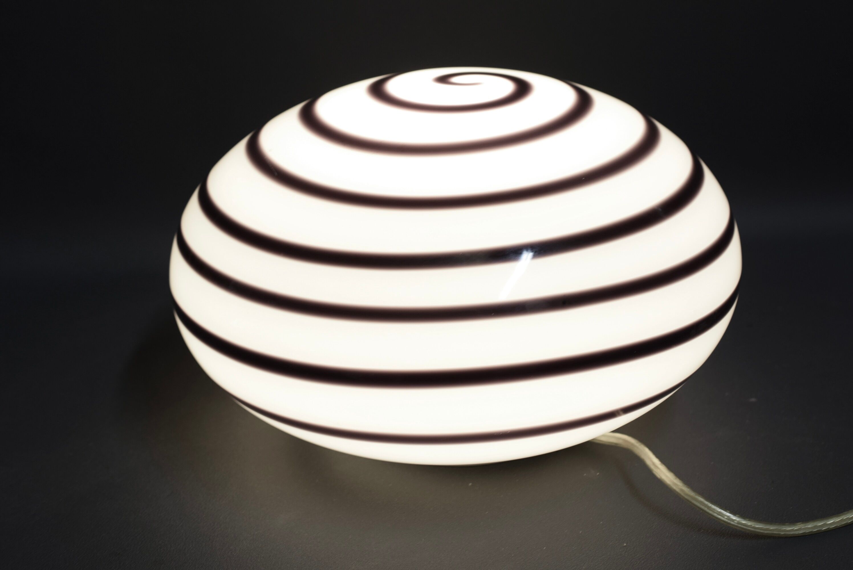 Vintage lamp zebra eglo black and white vintage