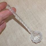 Spun crystal mustard or jam spoon