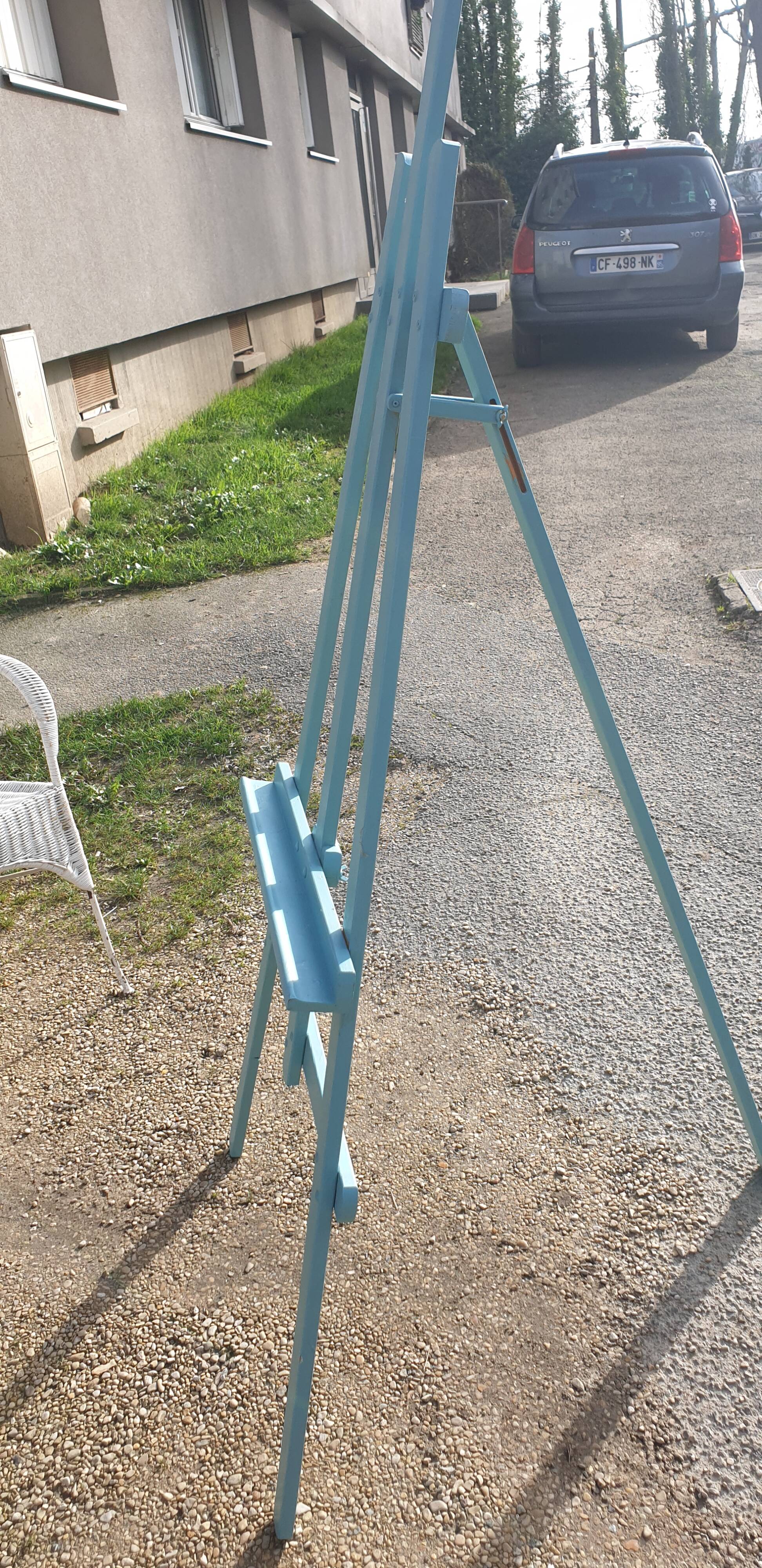 Painted wooden easel