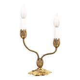 Bronze Water Lily Lamp by Lucien Gau, 1990s