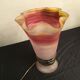 Vase lamp in glass paste and bronze signed Florea SILVIU