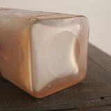 François-Théodore Legras square-sectioned vase, Rubis series, Art Nouveau, 1900