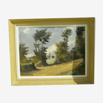 Peinture de paysage par " Le Chevalier Eler"