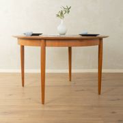 Round butterfly dining table by Lübke, 1960s, teak