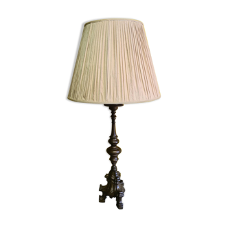 Antique bronze candlestick/table lamp. 18th century.