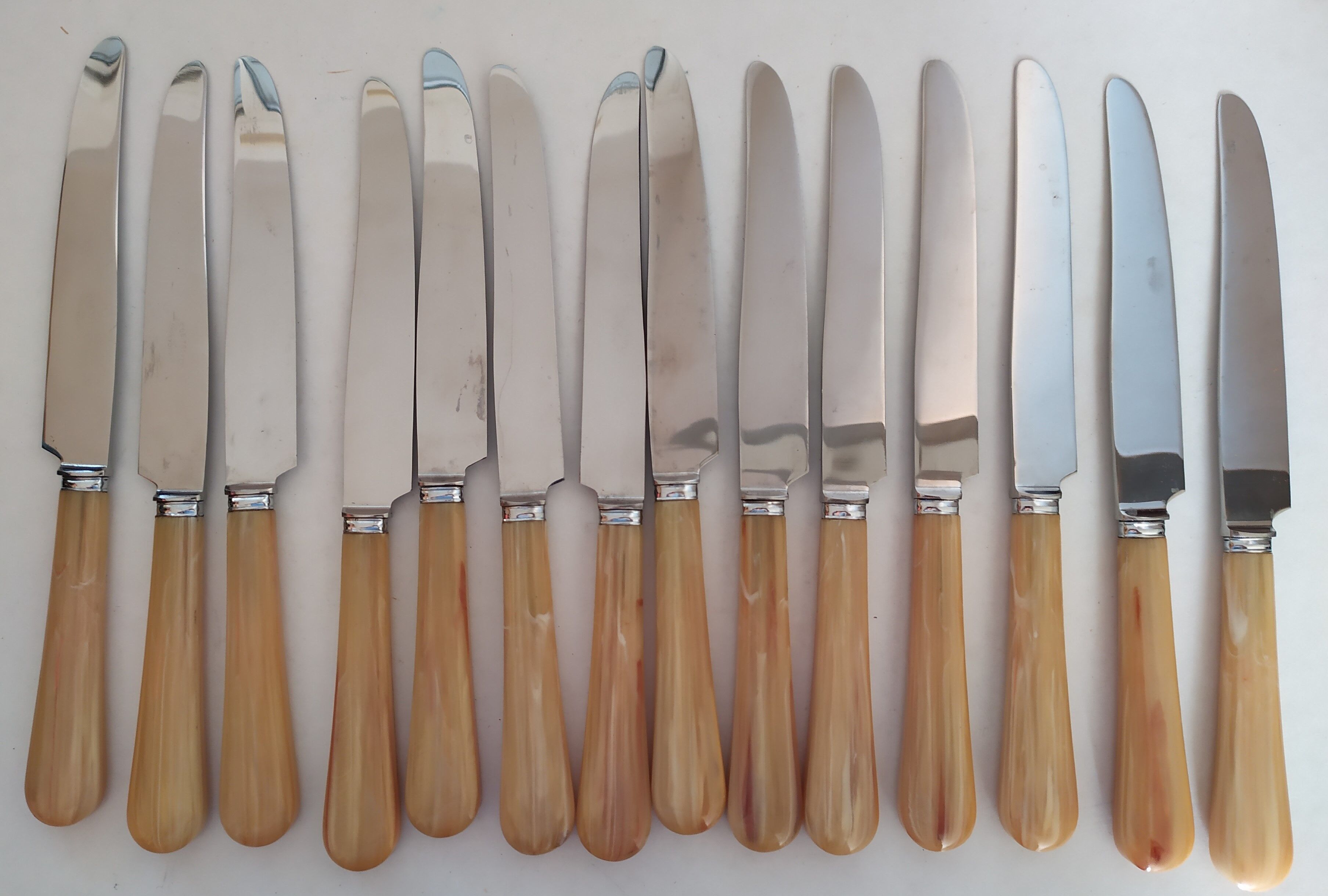 Cutlery set 14 table knives ace of trefle