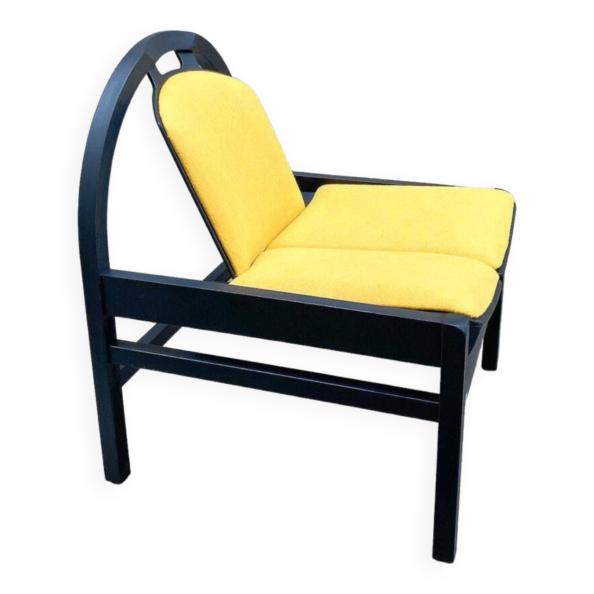 Yellow armchair model Argos by Baumann