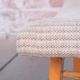 Mid-Century Stool in Upholstery and Beech, Slovakia, 1960s