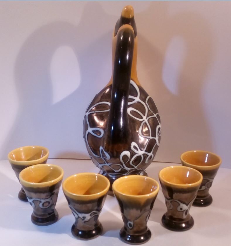 Liquor, Zoomorphic, "Vallauris" service