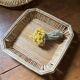 Lot de 3 plateaux osier et bambou.