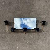 Wall-mounted coat rack mirror from the 1960s.