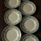 Lot 8 flat plates Terre de Fert vert Fleurs Argenton Saint Amand