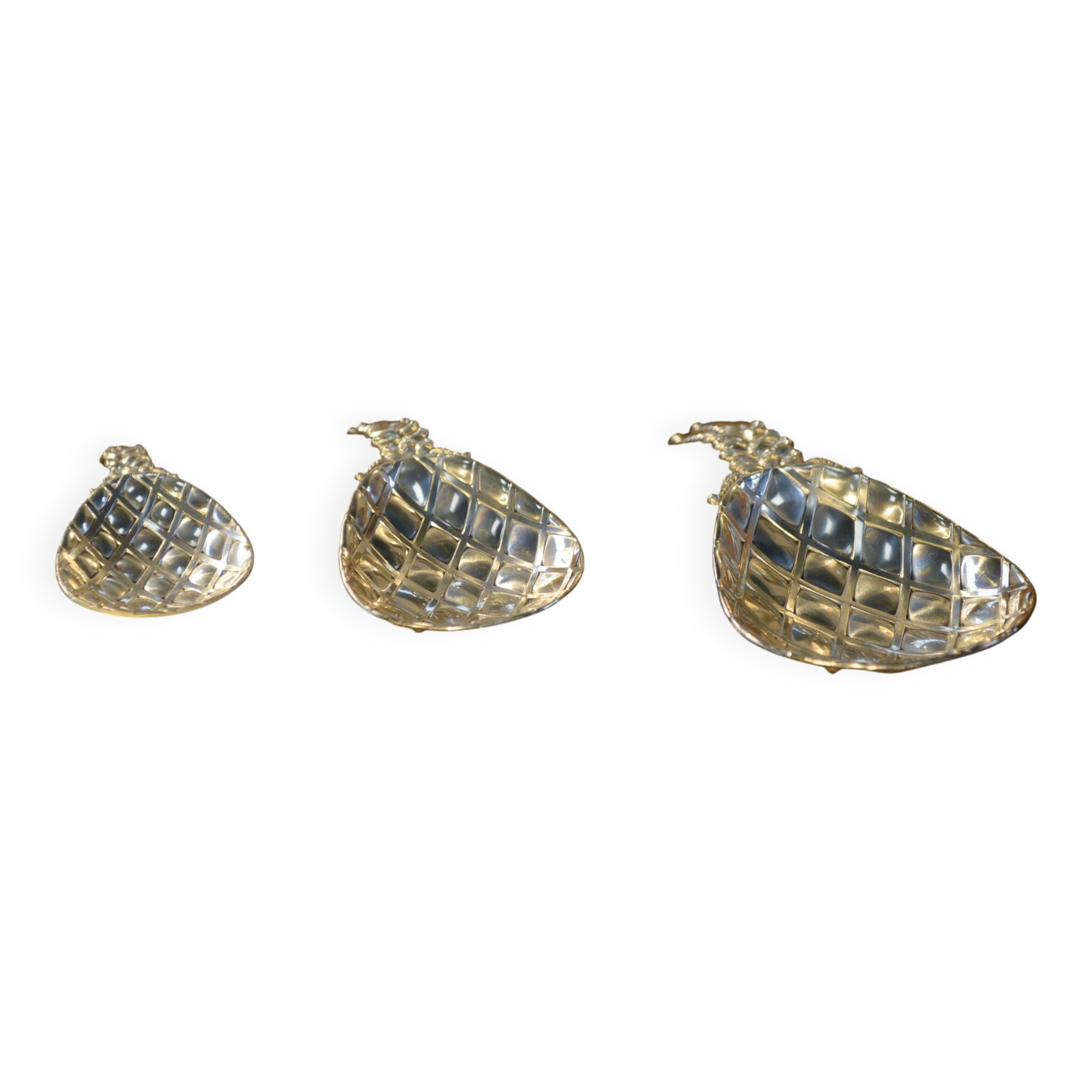 1970s nesting decorative pineapple set